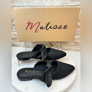Matisse Calle Black Flat Slide WOMEN Sz  6 New With Box